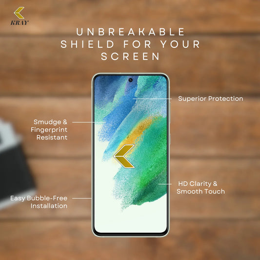 Samsung S21 FE Tempered Glass – HD Clarity & Full Protection