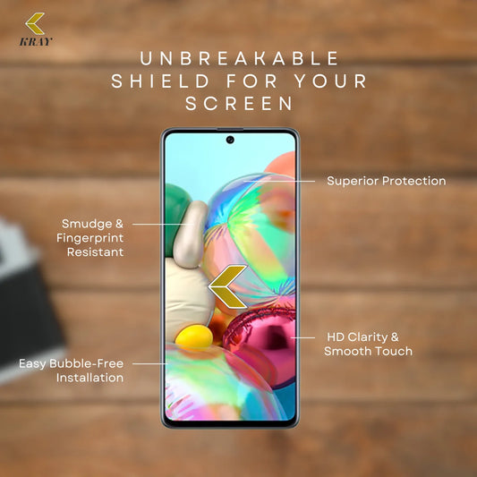 Samsung A71 Tempered Glass – Full-Screen Protection & HD Clarity